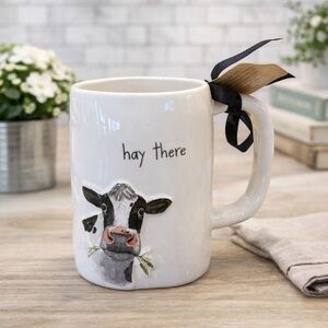 Rae Dunn Hay There Cow Mug | Farmhouse | NEW 🐄
